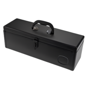 caja herramientas acero sólido 490mm para montaje tractor.